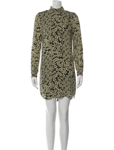 Pre-owned Equipment Silk Mini Dress In Multi