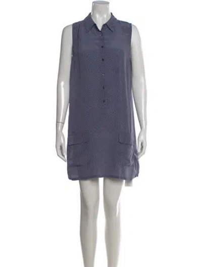 Pre-owned Equipment Silk Mini Dress In Multi