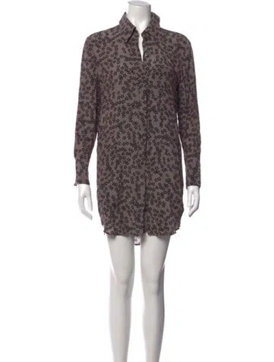 Pre-owned Equipment Silk Mini Dress In Multi