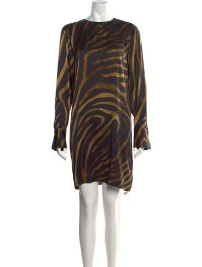Pre-owned Equipment Silk Mini Dress In Multi