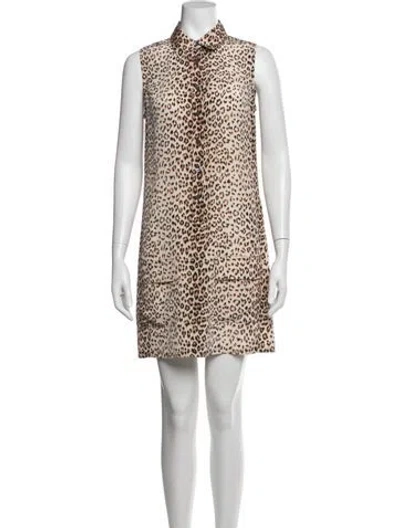 Pre-owned Equipment Silk Mini Dress In Multi