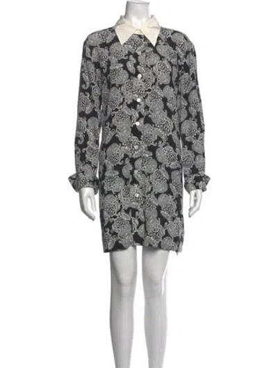 Pre-owned Equipment Silk Mini Dress In Multicolor