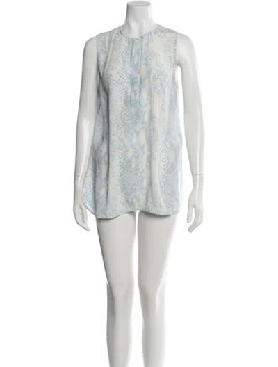 Pre-owned Equipment Silk Mini Dress In Neutral