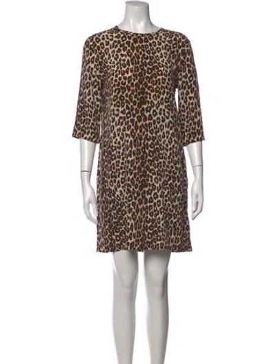Pre-owned Equipment Silk Mini Dress In Neutrals