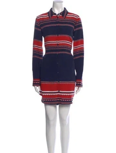 Pre-owned Equipment Silk Mini Dress In Red