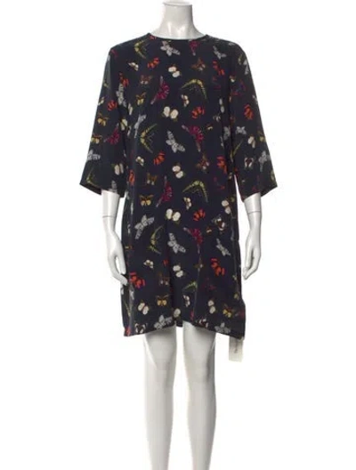 Pre-owned Equipment Silk Mini Dress W/ Tags In Black