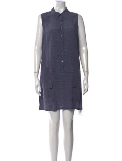 Pre-owned Equipment Silk Mini Dress W/ Tags In Multi