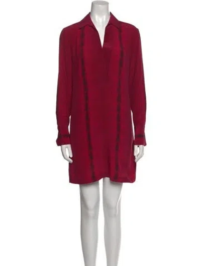 Pre-owned Equipment Silk Mini Dress W/ Tags In Pink