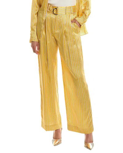 Equipment Silk Pant In Yellow ModeSens