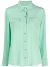 Equipment Slim Signature Shirt In Misty Jade