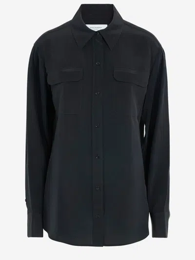 Equipment Silk Shirt In Black