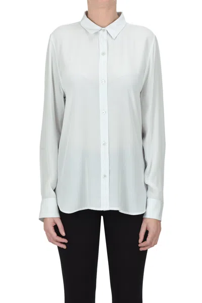 Equipment Silk Shirt In Cool White