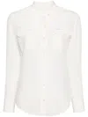 Equipment 'signature' White Shirt With Patch Pockets In White