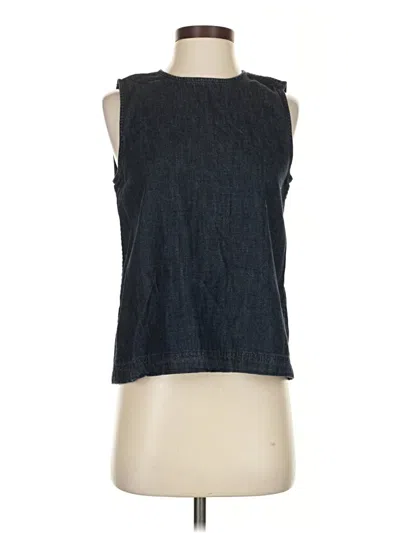Pre-owned Equipment Sleeveless Blouse In Black