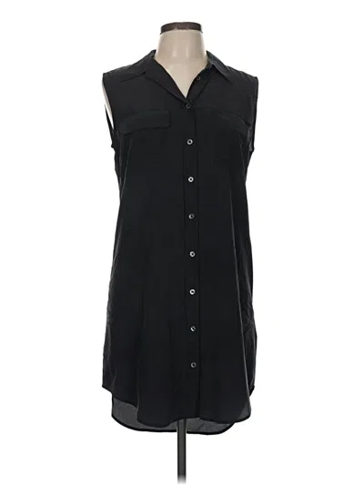 Pre-owned Equipment Sleeveless Blouse In Black
