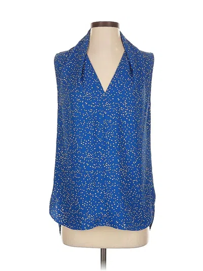 Pre-owned Equipment Sleeveless Blouse In Blue
