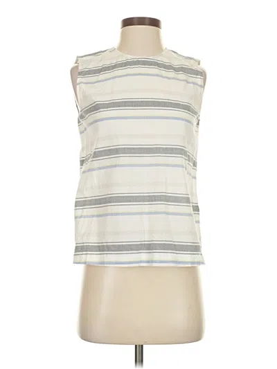 Pre-owned Equipment Sleeveless Blouse In Ivory