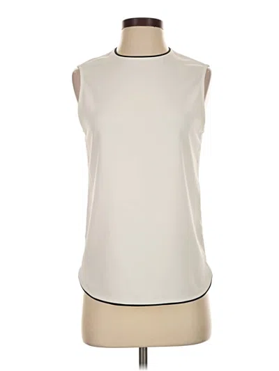 Pre-owned Equipment Sleeveless Blouse In Ivory