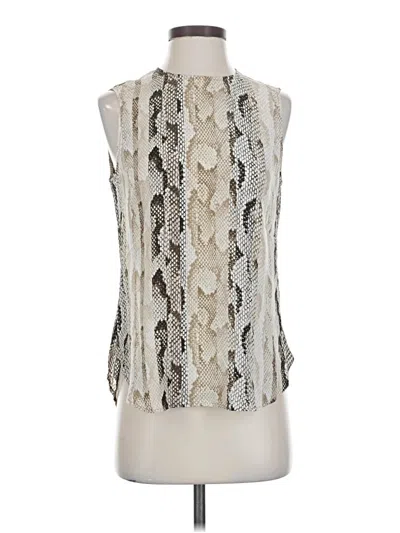 Pre-owned Equipment Sleeveless Blouse In Silver