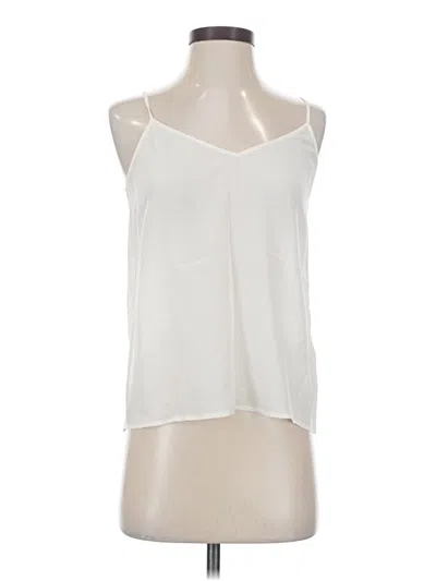 Pre-owned Equipment Sleeveless Blouse In White