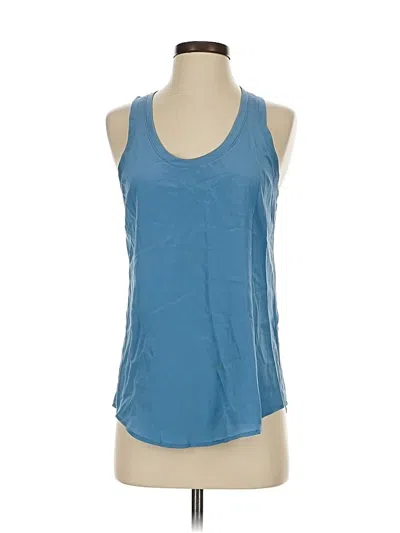 Pre-owned Equipment Sleeveless Top Blue Halter Neckline Tops