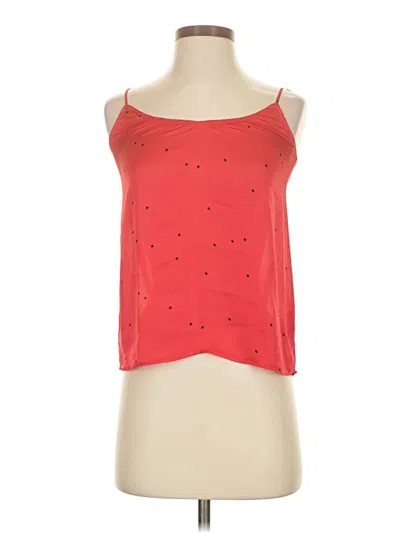 Pre-owned Equipment Sleeveless Top Red Halter Neckline Tops
