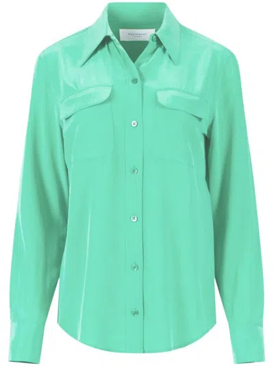EQUIPMENT EQUIPMENT SLIM FIT SILK SHIRT