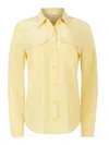 Equipment Signature Silk Shirt In Yellow