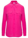 Equipment Flap-pocket Silk Shirt In Pink