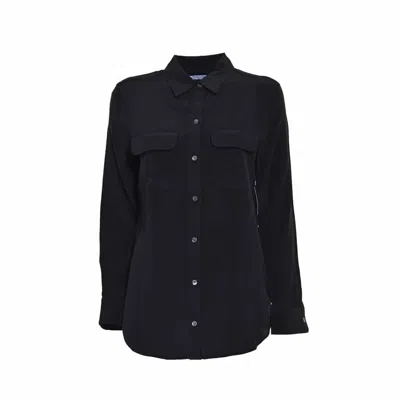Equipment Essential Silk Shirt - Black