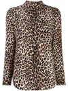 Equipment Leopard Silk Shirt In Multi