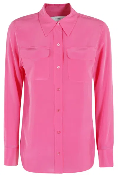 Equipment Slim Signature Shirt In Purple