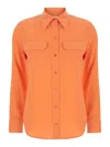 Equipment Slim Signature Long-sleeve Silk Shirt