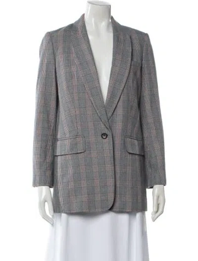 Pre-owned Equipment Striped Blazer In Blue