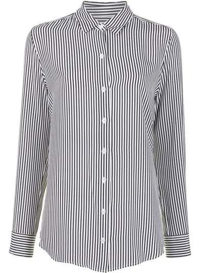 EQUIPMENT EQUIPMENT STRIPED SILK SHIRT