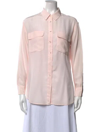 Pre-owned Equipment Sweater In Pink