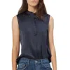 EQUIPMENT THERESE SILK TOP IN NAVY