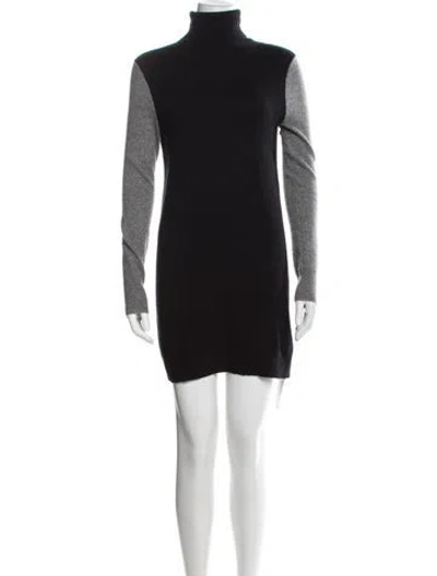 Pre-owned Equipment Turtleneck Mini Dress In Multi