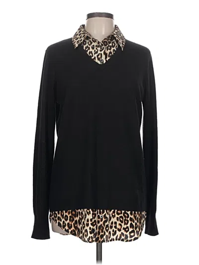 Pre-owned Equipment Turtleneck Sweater In Black