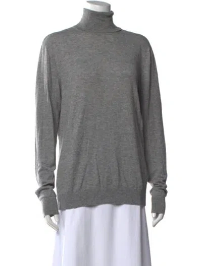 Pre-owned Equipment Turtleneck Sweater In Gray