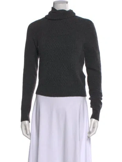 Pre-owned Equipment Turtleneck Sweater In Grey