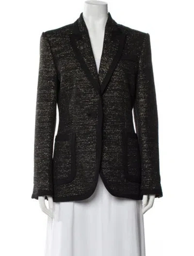 Pre-owned Equipment Tweed Pattern Blazer In Multi