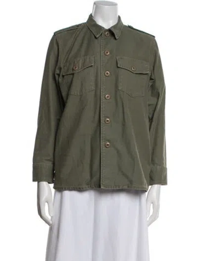 Pre-owned Equipment Utility Jacket In Green