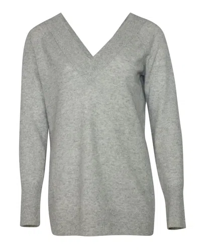 Equipment V-necked Sweater In Grey Cashmere