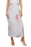 Equipment Viv Print Maxi Skirt In Heaven Blue Multi