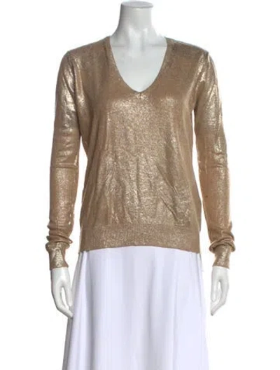 Pre-owned Equipment V-neck Sweater