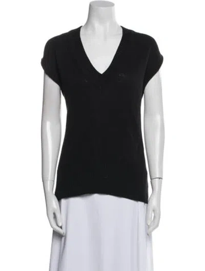 Pre-owned Equipment V-neck Sweater In Blue