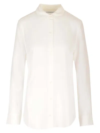 Equipment Washed Silk Shirt In White