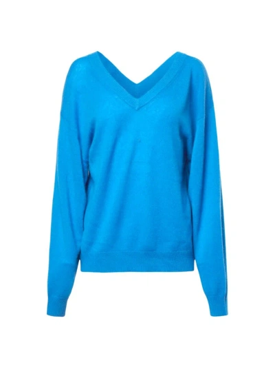 Equipment Women's La Rue Saint Honore Lilou Cashmere Sweater In Directoire Blue