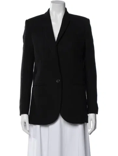 Pre-owned Equipment Wool Blazer In Black